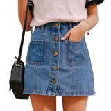 Summer Denim Mini Skirt