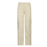 Cargo Solid Baggy Pants