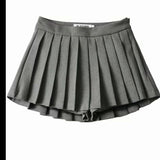 High Waist Side Zipper Skirt